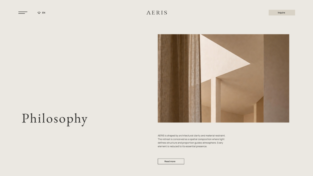 Darina Wuttig AERIS Magazin Website Philosophy
