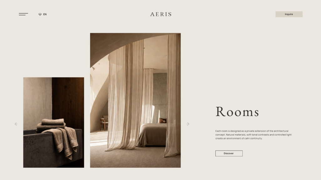 Darina Wuttig AERIS Magazin Website Rooms